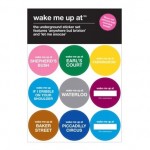 Wake Me Up At... stickers