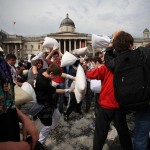 International Pillow Fight via Shimelle (Flickr)