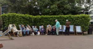 pensioners on deckchairs