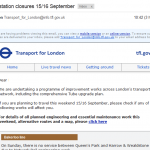 The Return of TFL Engineering Works