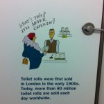 Toilet door at the Museum of London
