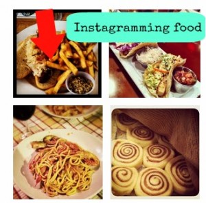 Instagrammed pictures of food