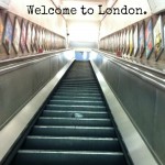 Welcome to London - tube escalators