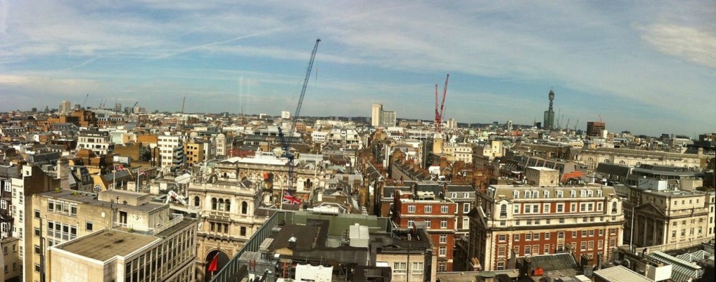 View from the Cavendish Hotel in Mayfair, London