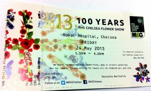 chelsea flower show ticket
