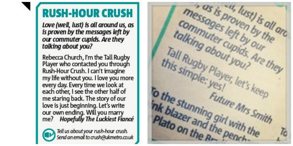 rush hour crush proposal accepted