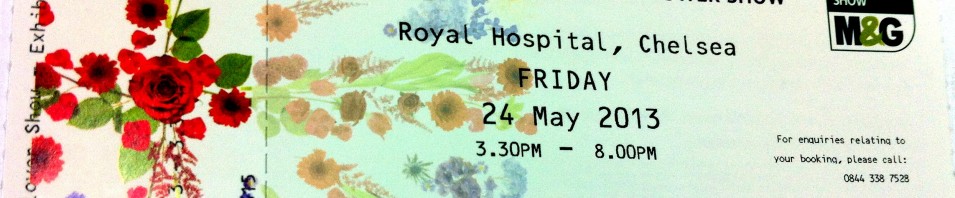 chelsea flower show ticket